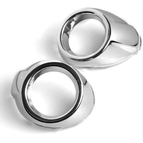 Chrome Front Fog Light Lamp Cover For Focus 3 Mk3 2012 2013 2014 Trim Bezel Bumper Foglight Garnish Insert Ring Molding