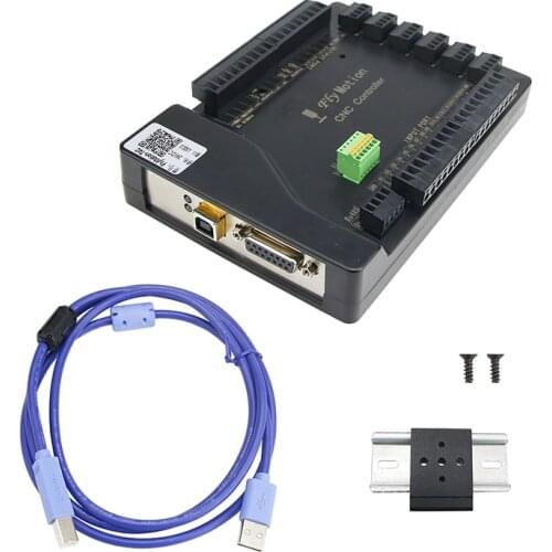 Maxgeek Mach3 USB CNC 4 Axis 6 Axis Breakout Interface Board for nMotion Mach3 CNC Controller Driver Board 5V 100PPR Handwheel