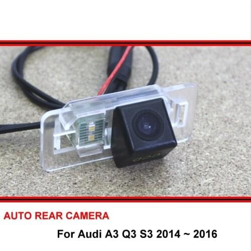 Fisheye SONY For Audi A3 Q3 S3 2014 2015 2016 Car Rear View Camera Backup Parking Camera LED Night Vision Wide Angle