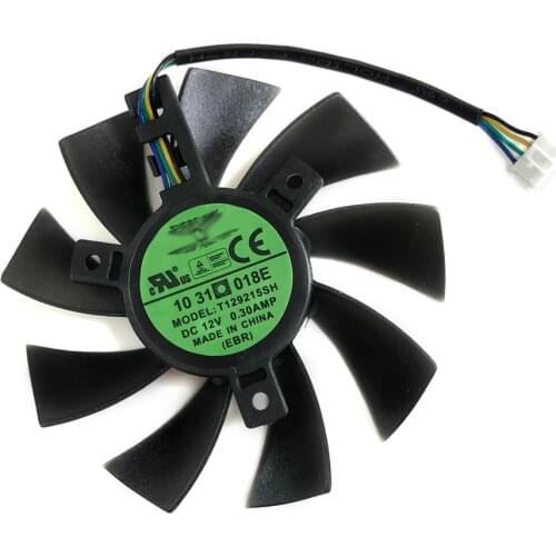 T129215SH 128015-SM1 EP GPU VGA Cooler Graphic Card Fan For Zotac GTX 1060 3GB GTX1060 6GB Mini Video Card Cooling Replacement