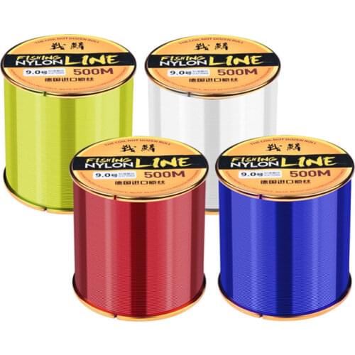 500m Nylon Fishing Line Super Strong Brand Sea Fishing Line Monofilament Main Line Rock Sea Telescopic Pesca Accesorios Mar