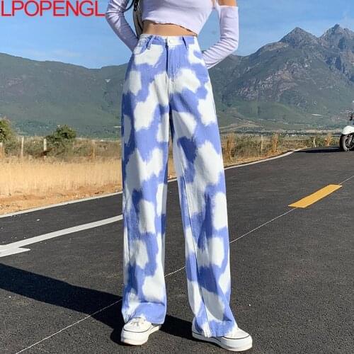 LPOPENGL Womens High Jeans