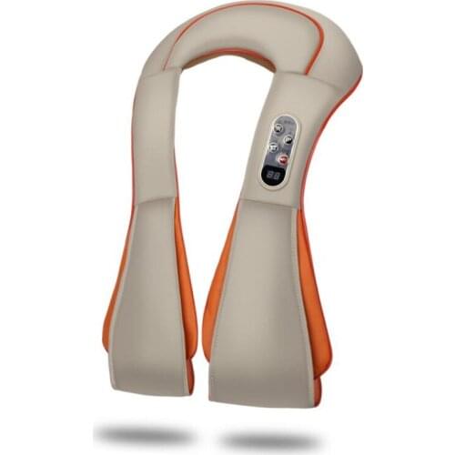 Shiatsu Cervical Massage Relaxation Back and Neck Massager Shawl Electric Roller Heat Device Manual Home Car Massage Machine