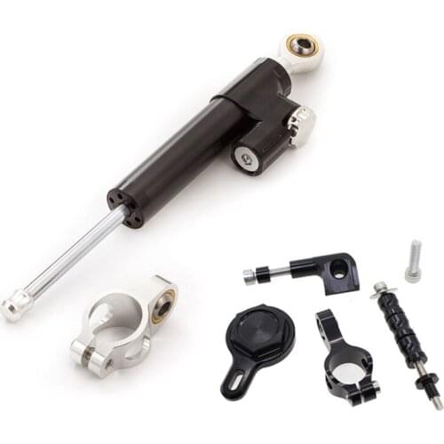 Motorcycle Aluminum Steering Stabilizer Damper Mounting Bracket Set For Yamaha YZF R1 1998-2001 2000 Complete Set