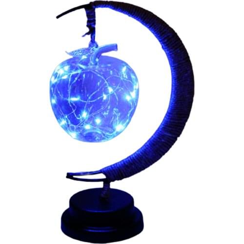 Night Light Lamp The Enchanted Lunar Light Battery Powered/USB Rechargeable Desktop for Birthday Party Home Bedroom Decor Gift