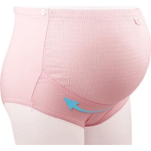 New High-waist Maternity Panties Solid Cotton Seamless Soft Womens Underwear XXL Big Size Intimates Pregnant Panties Wholesale