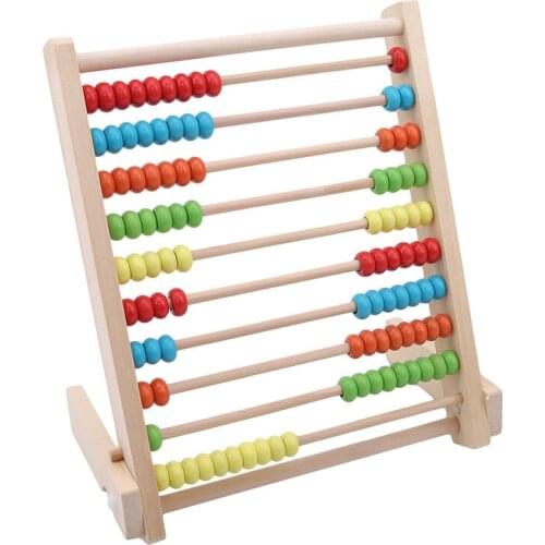 Creative New Kids Baby Wooden Abacus Toys Small Calculator Handcrafted Educational Childrens Calculating Beads Early Learning
