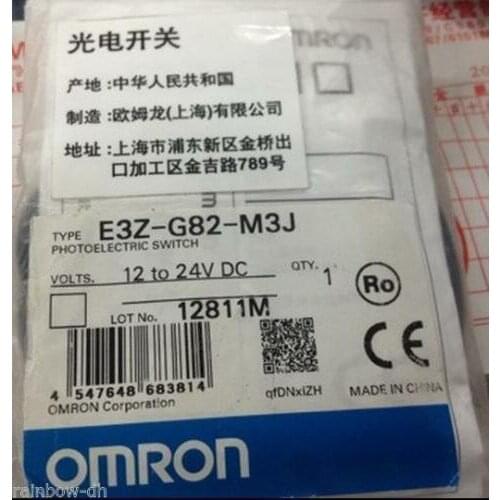 NEW OMRON E3Z-G82-M3J 12-24VDC #exp