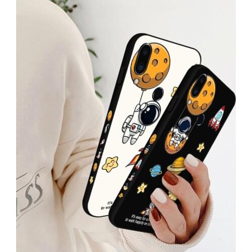 Planet Moon Silicone Cases For Meizu X8 V8 Pro Back Cover Matte Bag Coque For Meizu M6 M8 M9 Note M6s