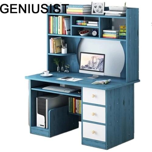 Tafel Bed Laptop Tavolo Office Notebook Stand Escritorio Scrivania Ufficio Bedside Desk Computer Tablo Mesa Table With Bookcase