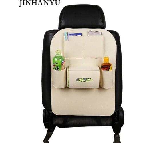 High Quality Car Storage Bag Solid Color Car Seat Back Bag Large Capacity Car Set Organizer Pocket Stowing Tidying Bag