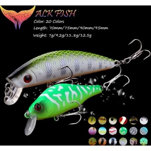 WALK FISH Professional 3D Eyes Fishing Lure Suspend Wobbler Minnow 0.3-1m Bass Pike Bait Fishing Tackle Pesca Hard Bait