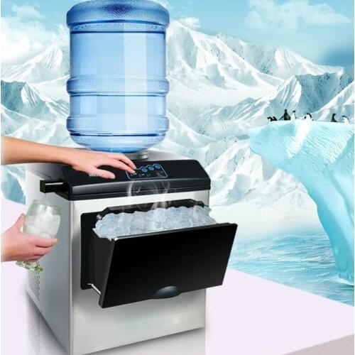 Factory Price Electric Bullet Ice Maker Machine Desktop Barreled Water Inflow Ice Cube Making Machine 160W