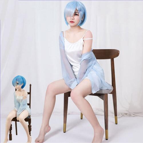 Anime Game Re Zero Rem Rame Cosplay Women Pajamas Re Zero Rem Cosplay Costume Ram Game Costume Sexy Pajamas