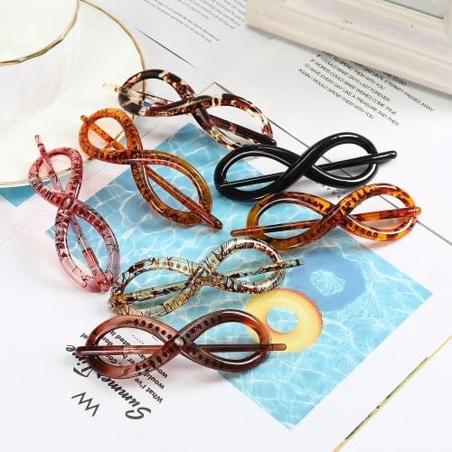 AWAYTR Transparent Barrette Hairwear Hairpins Women Lady Hair Pins Girls Hair Clips Hair Accessories Wild Headwear Decorations