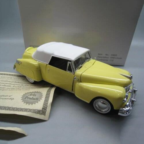 1/32 Scale simulation Diecast metal alloy vintage 1948LINCOLN vehicle car model Kids toy Show children gift Collections souvenir