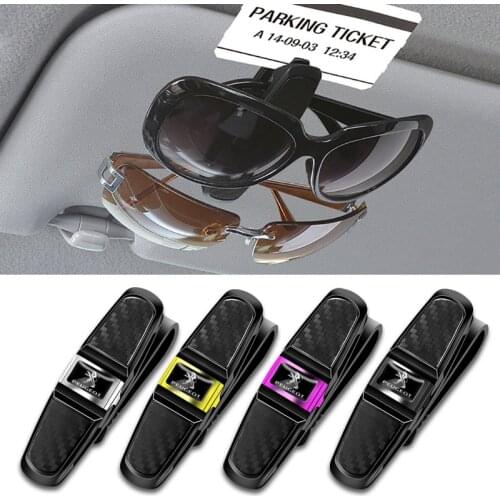 1Pcs Car Sun Visor Sunglasses Clip Ticket Card Universal Clamp For Peugeot 407 206 607 308 207 307 208 3008 508 2008 5008 301