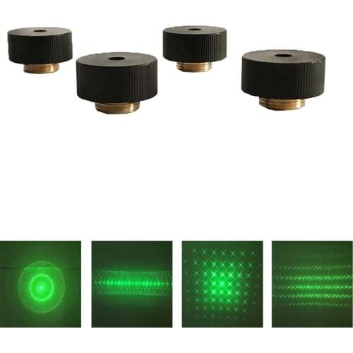4 pcs Green Laser 303 Star Cap Laser Hight Powerful device Adjustable Focus Lazer Pointers with Star Cap(Does not include laser)