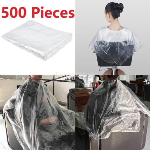 500 Disposable Hairdressing Capes Barber Shop Gown Dyeing Apron 130*90cm