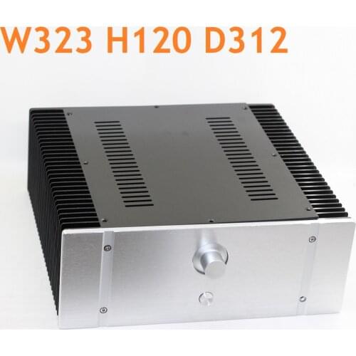 Aluminum Hi-End Power Amplifier Supply Chassis Preamp Amplifier Housing DIY DAC AMP Shell Headphone Enclosure W323 H120 D312