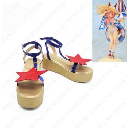 FGO Fate Grand Order Tamamo no Mae Boots Anime Cosplay Shoes