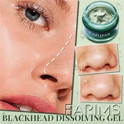 Farims Blackhead Dissolving Gel Mung Bean Mud Clean Exfoliating Mask Shrink Pores Remove Blackhead Acne Mud Repair Skin