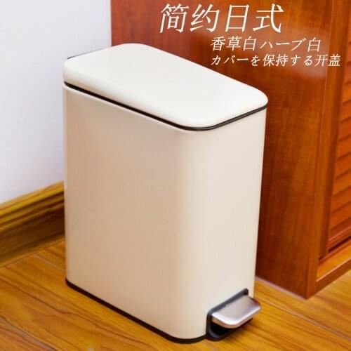 Stainless Steel Trash Bin Large High Capacity Cleaning Tools Accessories Recycle Trash Bin Cubo Basura Home Merchandises DB0LJ