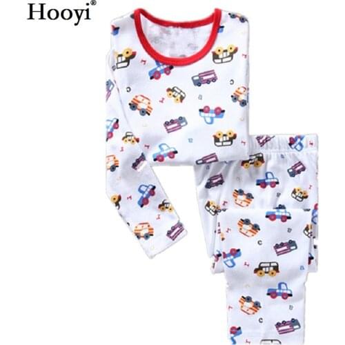 Truck Baby Boys Pajamas Suits Kids Pijamas Long Sleeve Children Sport Suits Infant pyjama Clothing Set 2 3 4 5 6 7 years PJS