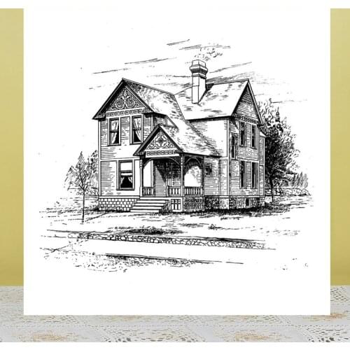 ZhuoAng House Clear Stamp / DIY scrapbook / album decoration transparent seal / seamless seal