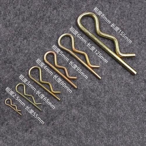 20pcs 10pcs Carbon Steel Anti-rust Hair Pin Hitch Retaining R Clip Cotter Spring Pin M2 M3 M4 M5 M5 M6 M8 Accessories E12010