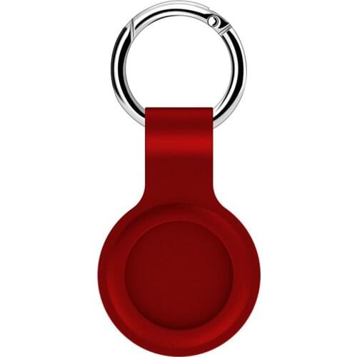 For AirTags Tracker Silicone Locator Trackers Protective Case with Keychain Anti-lost Device Protective Sleeve Smart Accessories