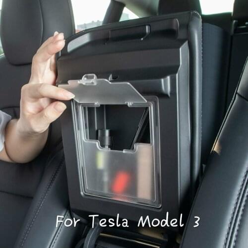 Armrest box storage for Tesla model 3 accessories/car accessories model 3 tesla auto tesla model 3 organizer/accessoires model3