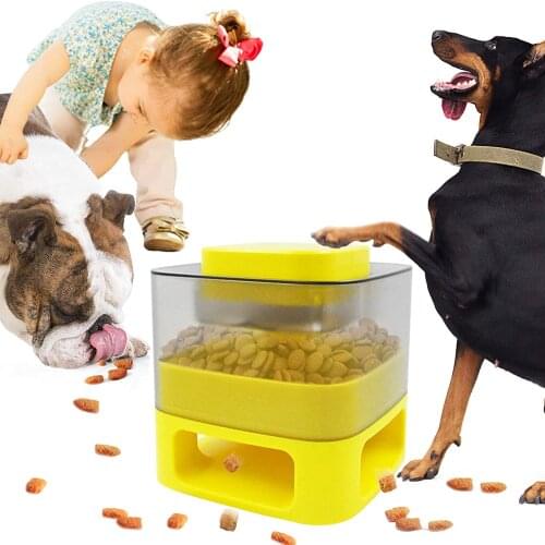 Funny Food Feeder Dog Toys Interactive Training Dogs Bowl Catapult Leaking Slow Food Pet Supplies