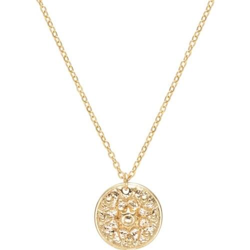 Fever&Free Coin Necklace For Women Vintage Bohemian Gold Chain Alloy Pendant Necklace Jewelry Collier Accessories Wholesale Gift