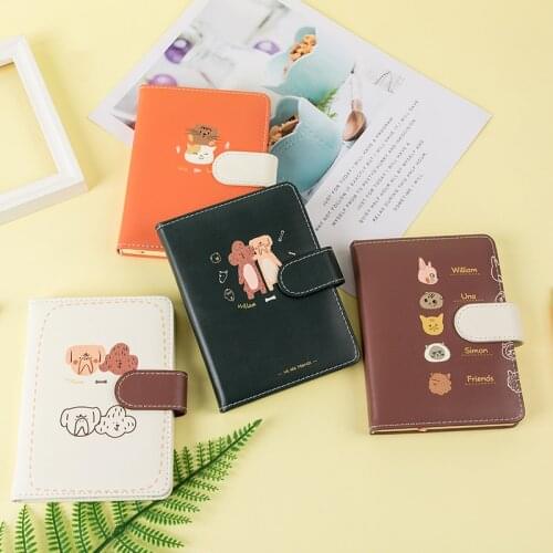 Fizz A6 Hard Cartoon Kids Student Notebook hand-in-hand book notepad thickened diary manual cross-book