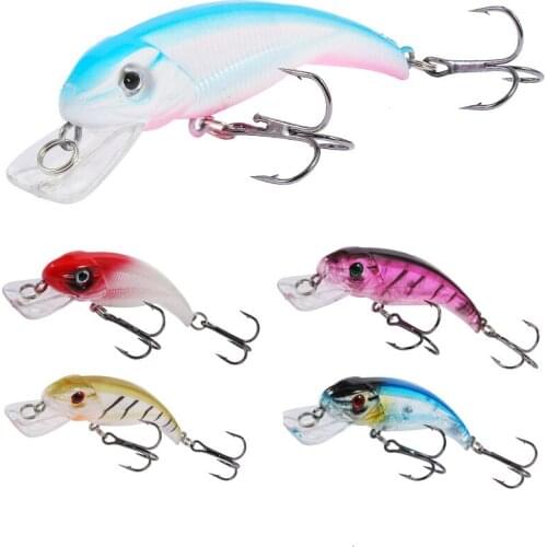 1PCS 7.5cm 6.3g Fishing Lure Quality Minnow Lure 3D Eyes Plastic Hard Bait Pesca Artificial Jig Wobblers Crankbait Fishing Bait