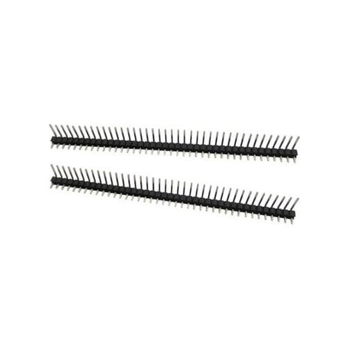 Hot Sale 10pcs 40 Pin 1x40 Single Row Male 2.54mm Breakable Pin Header Right Angle Connector Strip bending