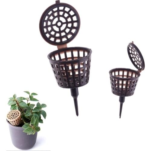 10pcs Fertilizer box Bonsai Tool Fertilizer Cover Basket Box Dome Case Plastic Plant Bug Portable Nursery Pots