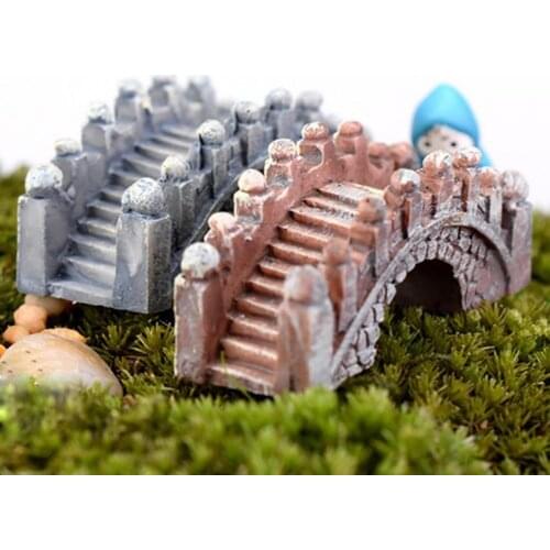 2Pcs Retro Arch Bridge Fish Tank Aquarium Micro Landscape Miniature Ornaments