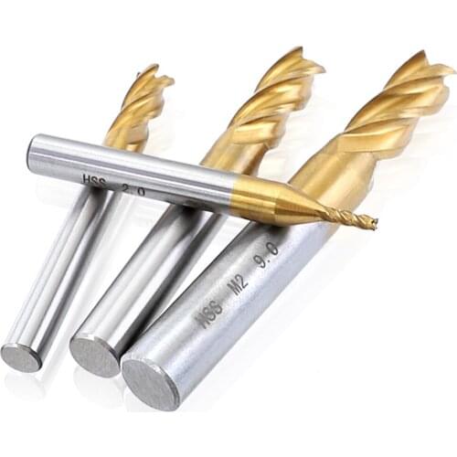 4 Flutes Router Bits Straight Shank Sleeve Tip Engraving Slotting Trimming Tool