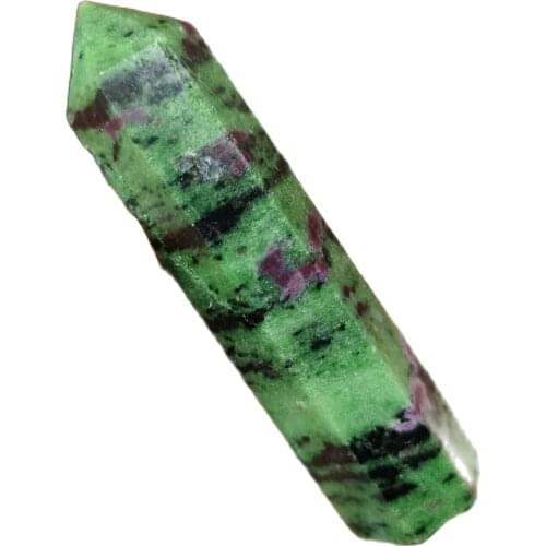 A + + natural ruby in crystal point wand reiki healing