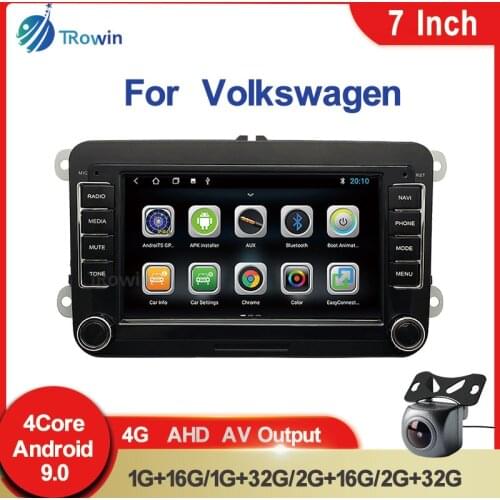 2Din 4G Android Car Radio 7Inch WIFI GPS Navigation Video For VW Volkswagen Golf Skoda Seat Polo Passat B6 B7 Multimedia Player