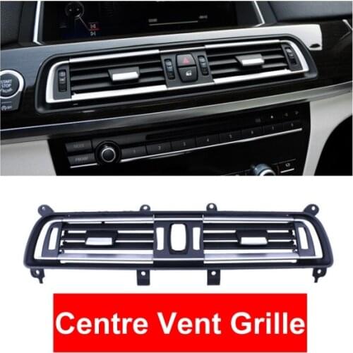Car ABS Centre Middle Interior Air Conditioning AC Vent Grill Outlet Panel Chrome Plate For BMW 7 series F01 F02 730 735 740 750