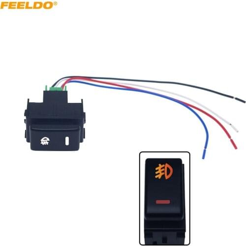 MOTOBOTS Car Fog Light Switch Working Light Switch For NISSAN Qashqai Juke Tiida Almera 5pin On-off Switch Wire Cable #HQ6137