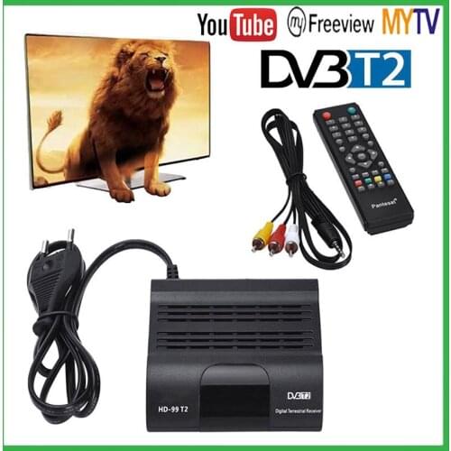 DVB HD-99 T2 Tuner Dvb T2 Vga TV Dvb-t2 For Monitor Adapter USB2.0 Tuner Receiver Satellite Decoder Dvbt2 Russian Manual