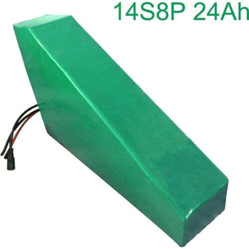 52V 24Ah 14S8P 18650 Li-ion Battery Pack E-Bike Ebike electric bicycle 330*310*200*70*70*45mm