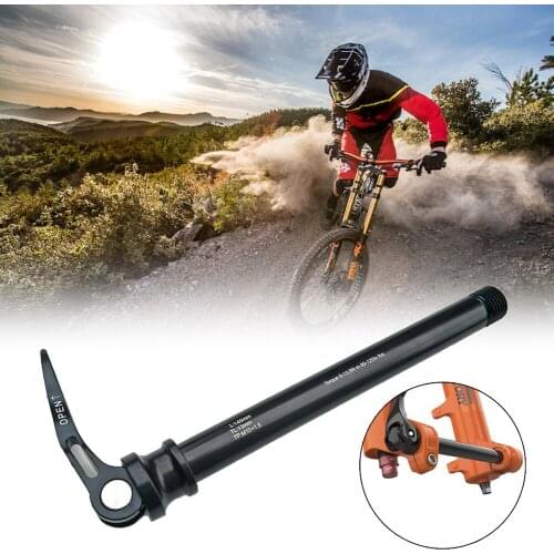 MTB Mountain Bicycle Thru Axle Thread Quick Front Barrel Axle For 100x15MM For 100mm Bike Quick Release Front Fork Barrel Shaft