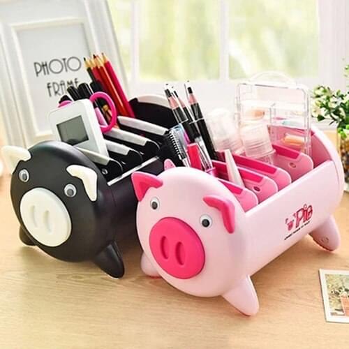Stationery Black pink es Desk phone remote control Jewelry es Dresser Organizer Storage Case