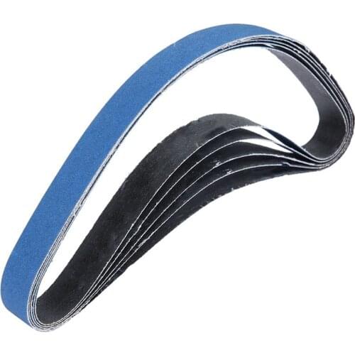 SHGO HOT-5 Pcs 25x760 Mm Abrasive Sanding Belts For Air Belt Sander Aluminium Oxide Grinder Belt For Metal Grinding Grit 60 For