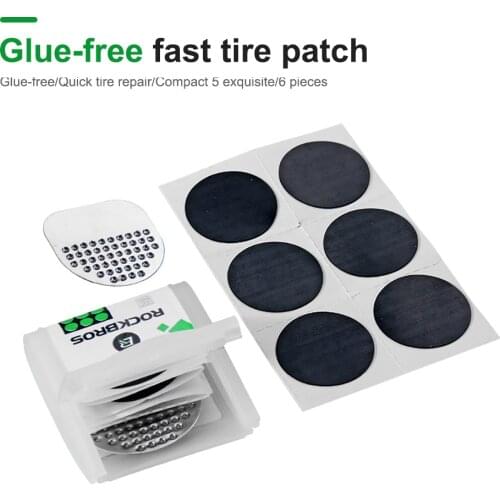 Cycling Bike Bicycle Tire Repair Kit Tool No Glue Bike Tire Repair Tool Thin Quick Mini Patch Bike Bicycle Accessories